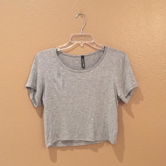 Grey crop top