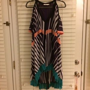 LUSH pleated spring/fall dress.