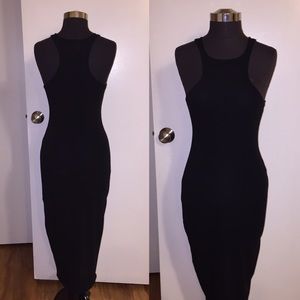 Black ankle length dress