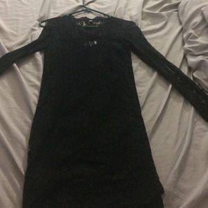 Forever 21 black lace dress.
