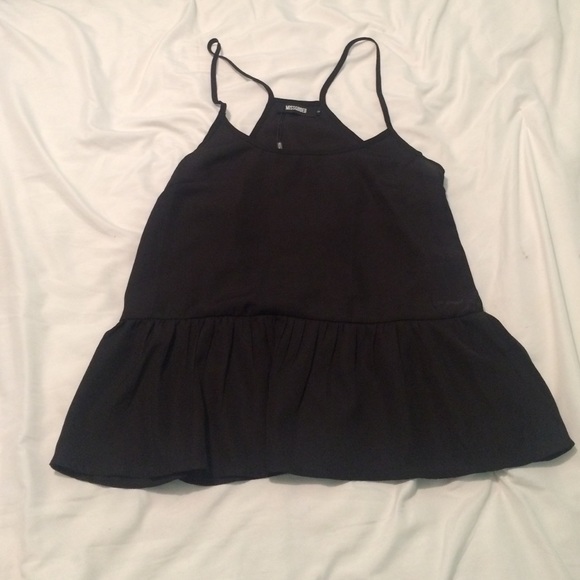 Slightly sheer black tank!