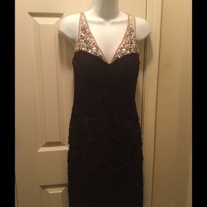 Adrianna Papelll purple if length cocktail dress