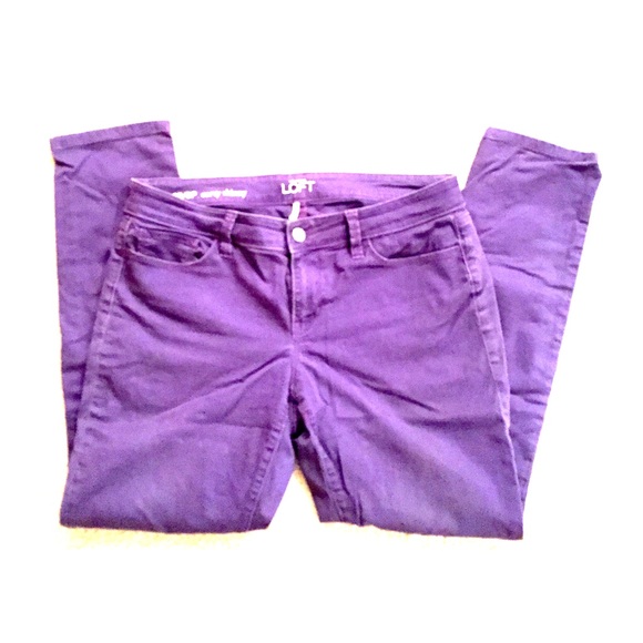 BOGO! Ann Taylor LOFT Pant - Purple Petite! - Picture 1 of 4
