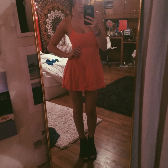 Pink mini dress