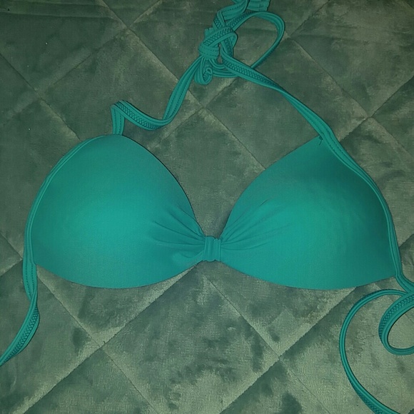 Teal bikini top