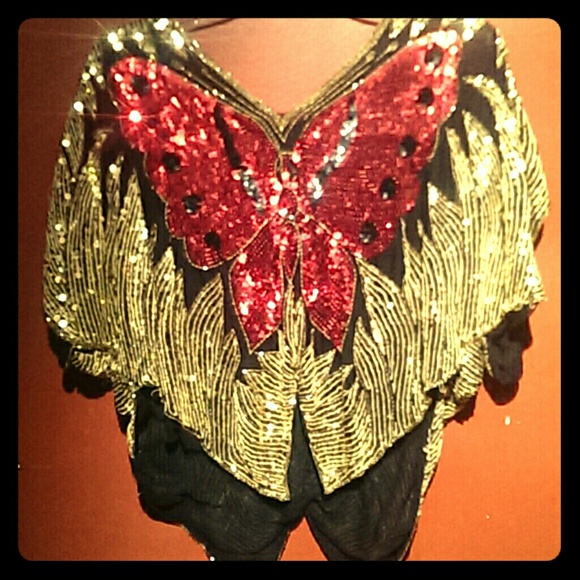 Indian Butterfly Sparkly Shirt