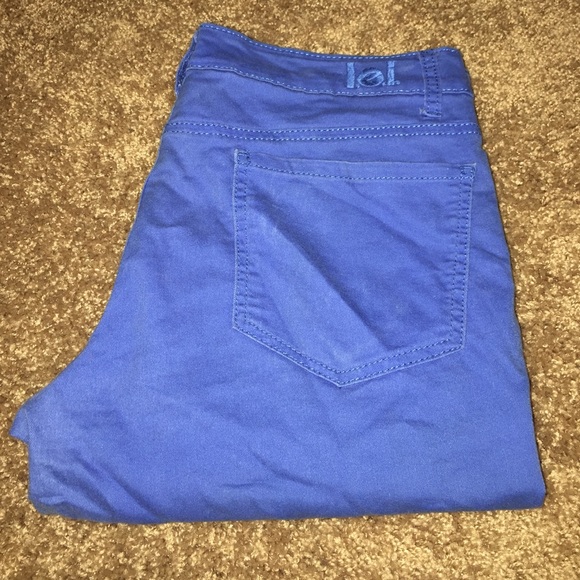 Royal blue skinny jeans