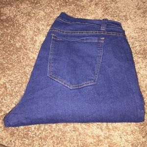 Plus size forever 21 dark blue jeans