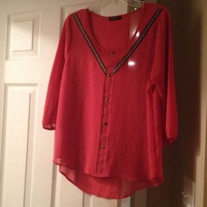 Jella Couture sheer top