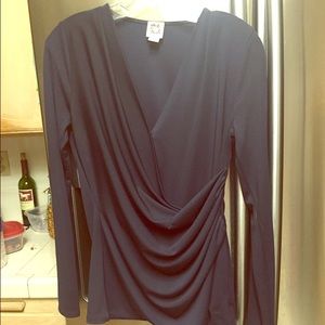 Navy blue Anne Klien top