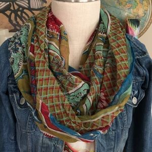 Patterned infinity scarf