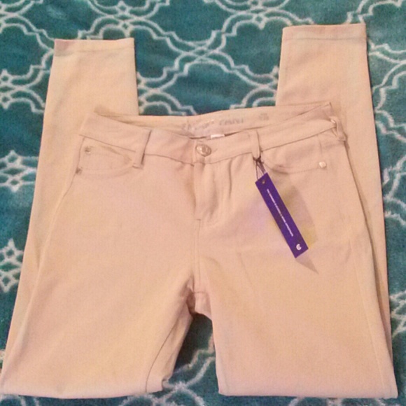 Brand New Light Tan Celebrity Pink Jeggings - Picture 1 of 4