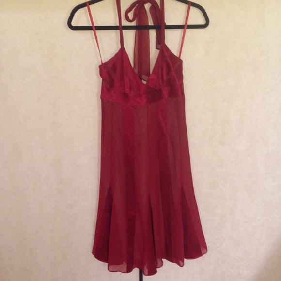 BCBG red halter dress - Picture 1 of 4