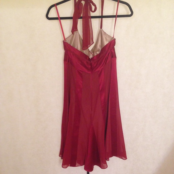 BCBG red halter dress - Picture 2 of 4