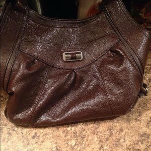 Brown leather purse