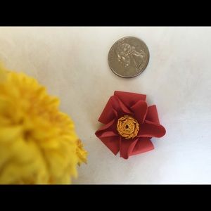 Red flower Necklace Pendant.