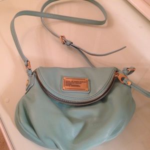 Marc by Marc Jacobs turquoise/mint leather bag.