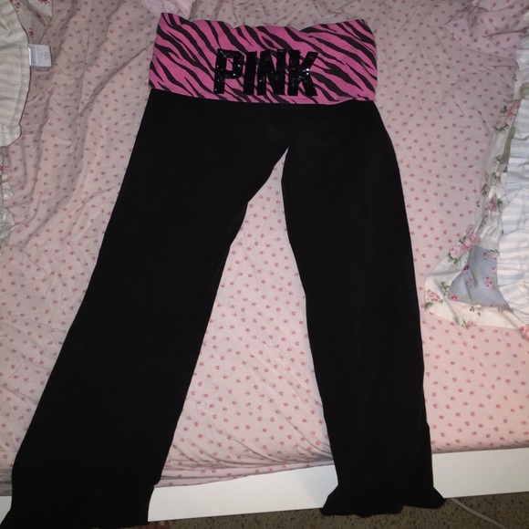 Pink yoga pants