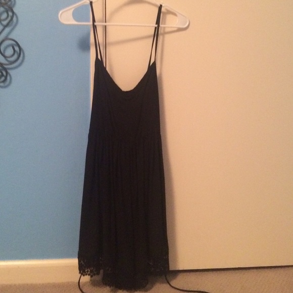 Black ROMPER with Lace on Bottom