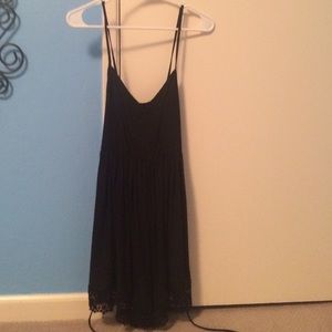 Black ROMPER with Lace on Bottom