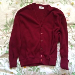 Vintage Red Cardigan