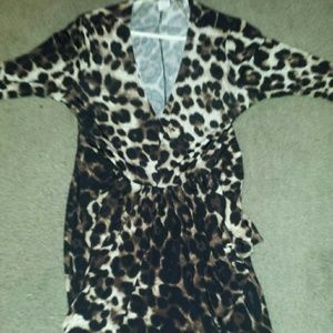 Plus Size BodyCon Dress With Cascading Front