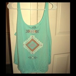 Boho blue tank top Billabong XL