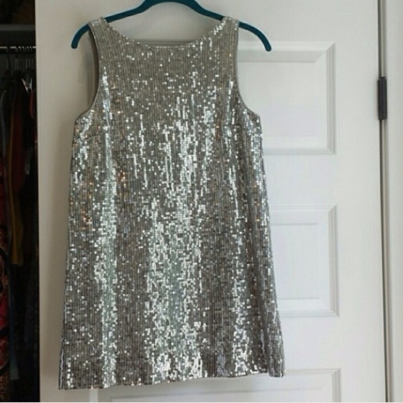 Free People Silver Sequence Dress