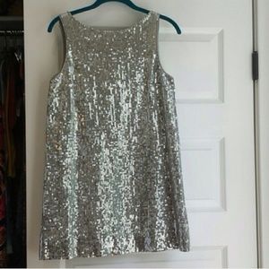 Free People Silver Sequence Dress