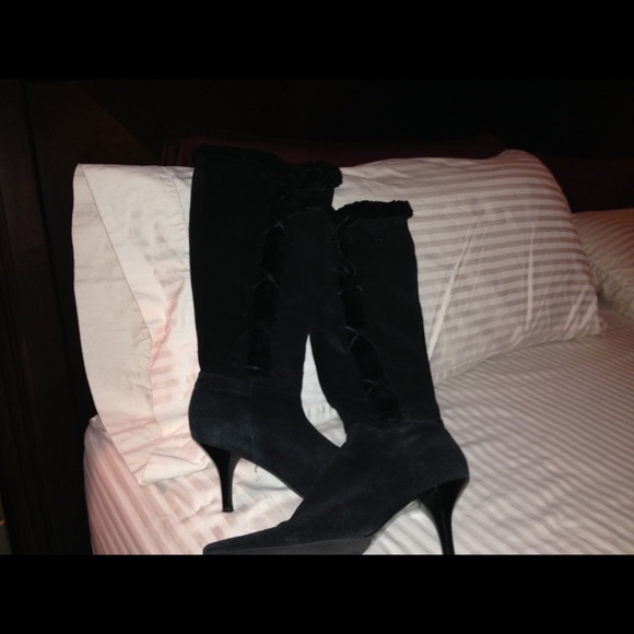 Ralph Lauren black Suede boots