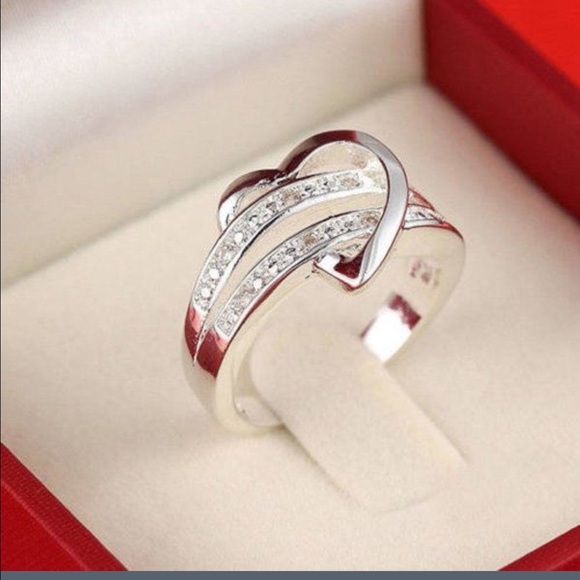 Jewelry - 2X HP 🎉💍 Sterling Silver Heart Ring