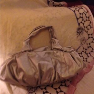 Silver Leather Bag