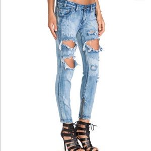 One teaspoon trashed freebirds boyfriend jean