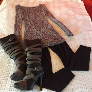 Gorgeous lavender tunic sweater