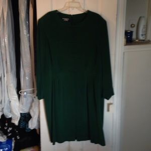 Emerald green silk dress, NWT, never worn.