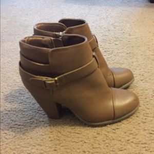 Tan ankle boots