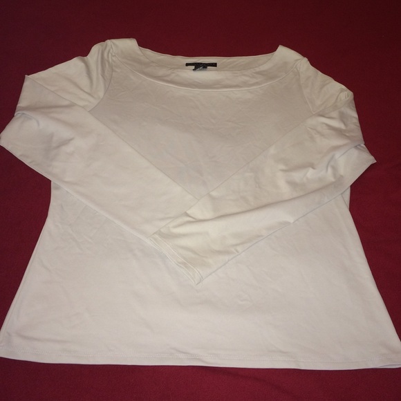 Cream boat neck top