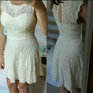Ivory cocktail dress