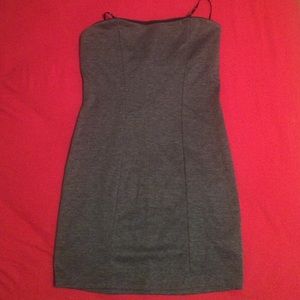 Forever21 Grey fitted dress sz Large