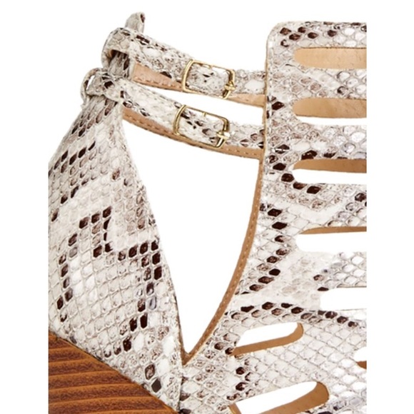 Snakeskin wedge heel - Picture 2 of 3