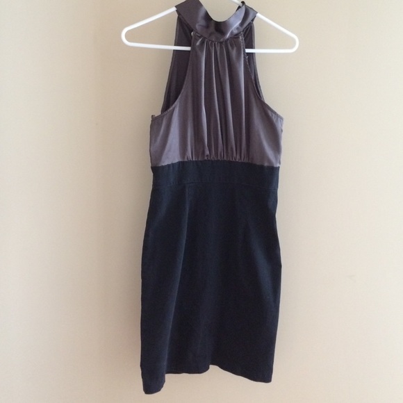 Black and silver cocktail dress