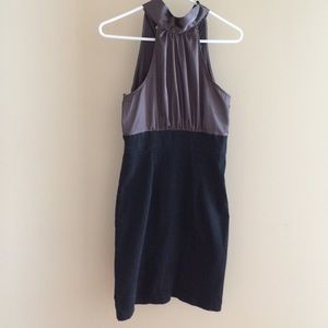 Black and silver cocktail dress