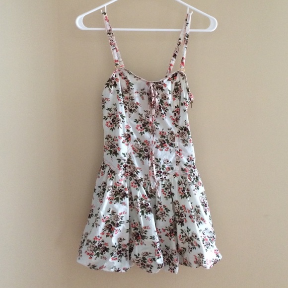Shabby chic mini dress with poof!