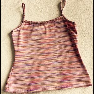 Like New Spaghetti Strap Multicolor Top