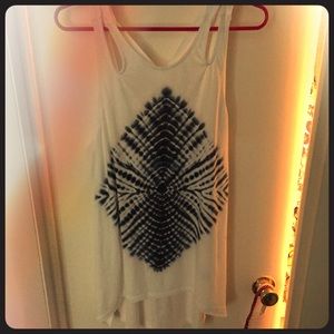 Tie-dye print tank