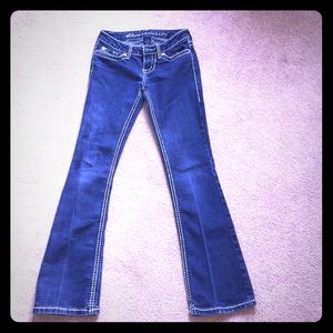 WetSeal thick thread jeans
