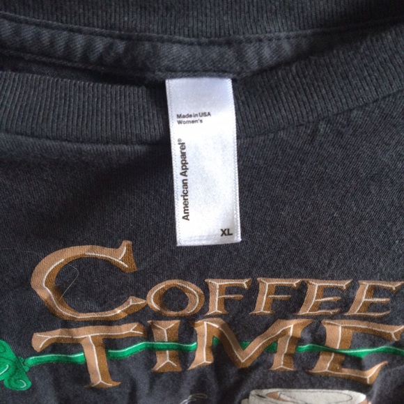 Coffee time American Apparel tee - Picture 2 of 2