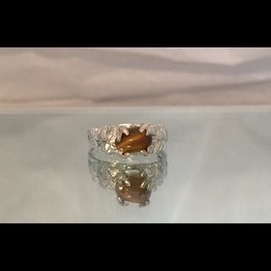 Tiger Eye Silver Ring