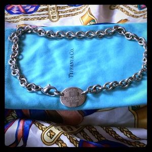 💯Tiffany & Co. Return to Tiffany Oval ID Necklace