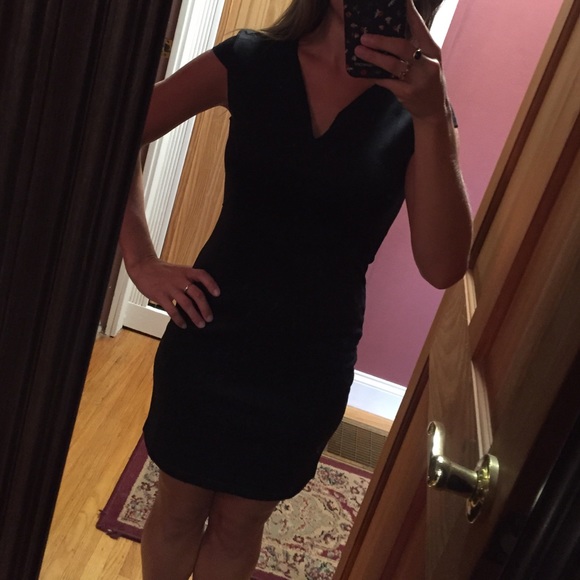 Holiday Dress black with silver zipper on back